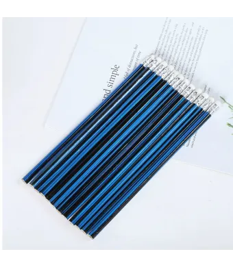 Creioane Grafit Fara Varf, 12 Creioane cu Guma de Sters 6/set Engros