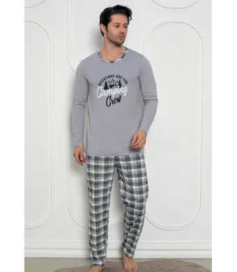 Pijama barbat din bumbac,Engros ( L, XL, 2XL, 3XL )