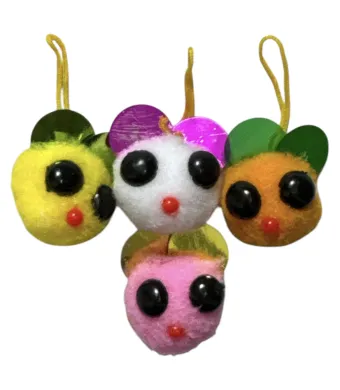 Figurine decorative pufoase 200/set mix de culori 4x3cm