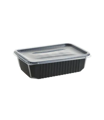 Caserola neagra EUROBOX 750 cc+capac 50 buc/set Engros