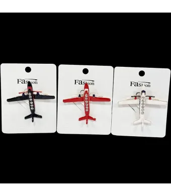 Set brose elegante cu strasuri si perle 12/buc pe set 4 .5 x 4 cm