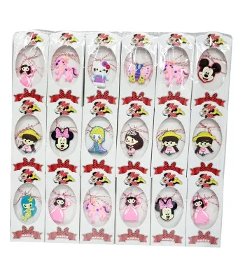 Martisor de copii cu pandantiv silicon modele diferite 36/buc set