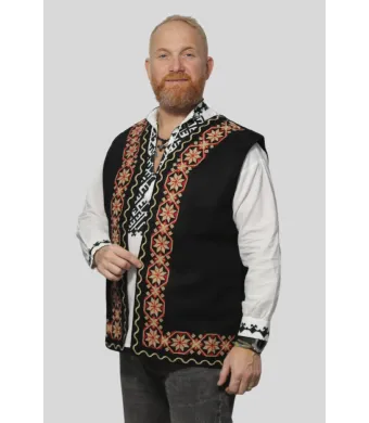 Vesta Engros pentru barbati, Matei broderie rosie