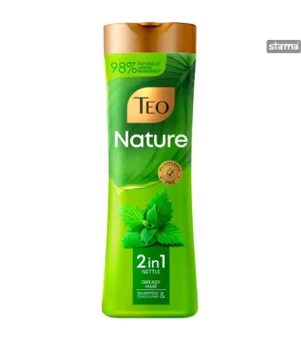 Sampon Engros pentru Par Normal si Par Gras TEO NATURE 2 in 1 Nettle, 350 ml