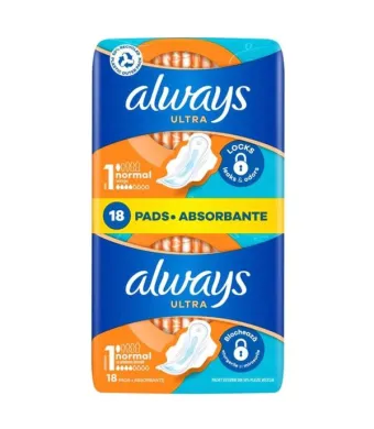 Absorbante Igienice Engros - Always Duo Ultra Normal, marimea 1, 18 buc