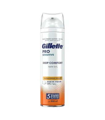 Gillette Engros spuma de ras 250 ml Pro Sensitive Deep Comfort