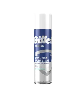 GILLETTE ENGROS SPUMA RAS 250ML SERIES SENSITIVE EUCALIPT