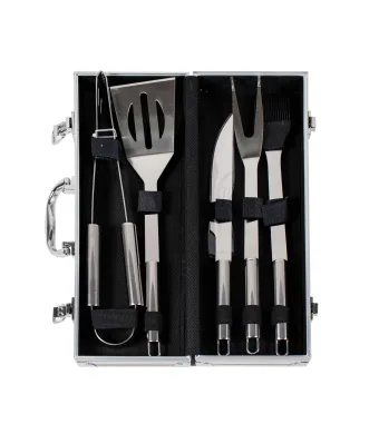 Set accesorii 5 piese gratar cu diplomat de aluminiu / 844 Engros