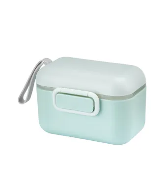 Recipient pentru lapte praf Engros, 400 ml, verde, material PP, 0 luni+