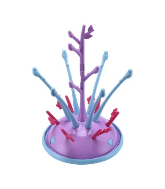 Uscator biberoane, 0 luni+, Engros, Mov-turcoaz, 22x34.5 cm