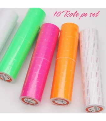 Role Etichete cu Adeziv pentru Preturi 10/set Diferite Culori Engros