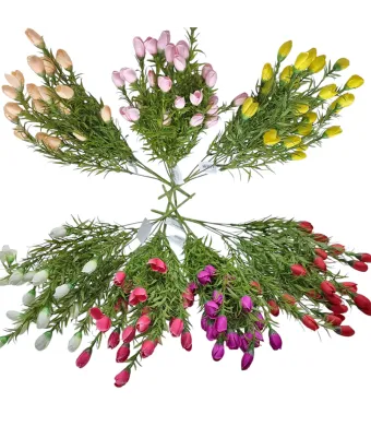 Flori artificiale set engros 12/buchete culori mixte 40 cm lungime