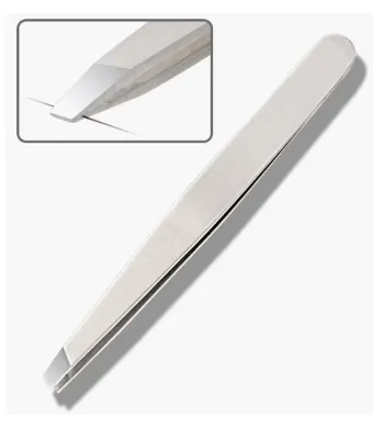 Penseta cu varf oblic, inox, Engros
