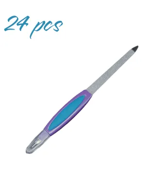 Pila pentru Unghii 24/set si Chiureta cu Maner Colorat Engros