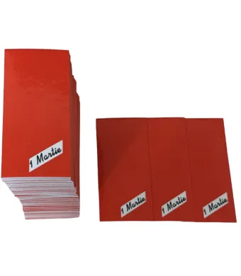 Carton mărțișor roșu 200/set 8x3cm