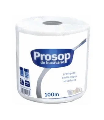 Rolă Prosop Bucătărie 2 Straturi – 100M, Celuloză 100% EN-GROSS – Super Absorbant - servetele, prosoape si hartie