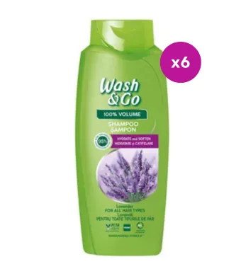 Wash&Go Engros Sampon cu lavanda, 675ml./6buc