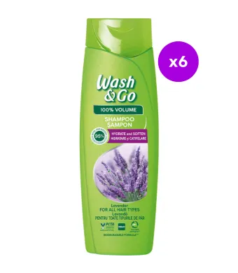 Wash&Go Engros Sampon cu lavanda, 360ML/6buc