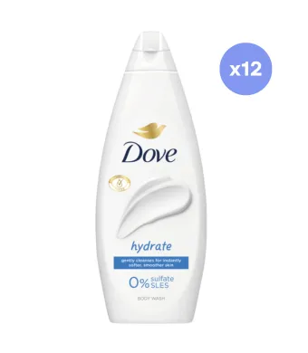 DOVE Engros Hydrate 720 ml, Gel de dus/12buc