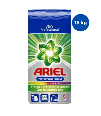 Ariel Professional Fresh 15 Kg, Detergent Engros de rufe pudra, Universal Automat , 100 spalari