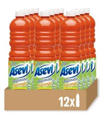 ASEVI Orange 1 L Engros, detergent lichid concentrat pentru pardoseli, parfum portocala