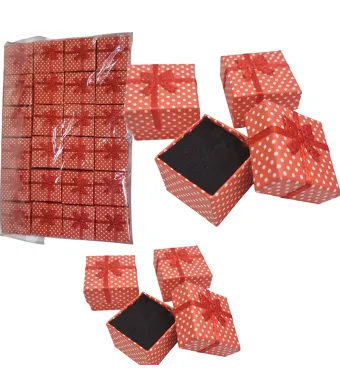 Cutii cu fundita de organza, set de 24 buc 4.3 x 3 cm