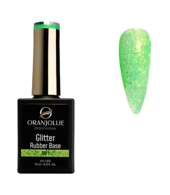Glitter Rubber Base 001 Oranjollie 15ml