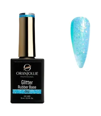 Glitter Rubber Base 002 Oranjollie 15ml