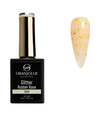 Glitter Rubber Base 004 Oranjollie 15ml