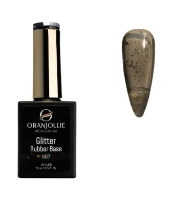 Glitter Rubber Base 007 Oranjollie 15ml