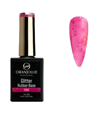 Glitter Rubber Base 009 Oranjollie 15ml