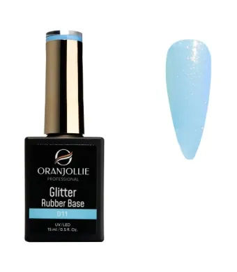 Glitter Rubber Base 011 Oranjollie 15ml