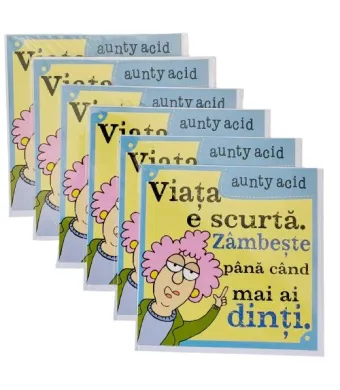 Set Felicitari engros Aunty Acid 15x15cm 6 buc/set