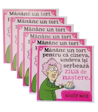 Set Felicitari engros Aunty Acid 15x15cm 6 buc/set