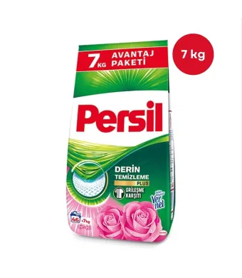 Persil Professional Powder Rose 7 kg, Detergent pudra automat engros , rufe albe si colorate, 46 spalari