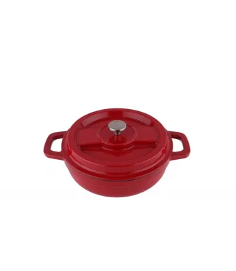 Oala din fier turnat prin presiune, capacitate 2.1L, diametru 24cm, inaltime 7cm ZILAN / ZLN 0958 Engros
