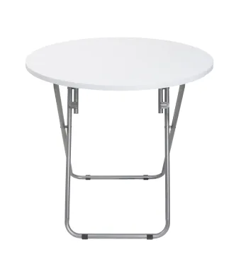 Masa plianta rotunda cu blat mdf, dimensiuni 70x70cm, alb / ZLN 6944 Engros