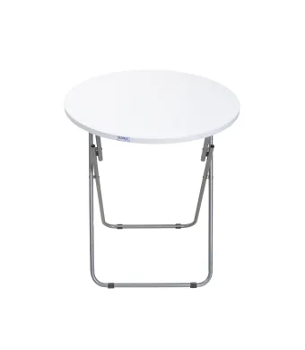 Masa plianta rotunda cu blat mdf, dimensiuni 60x65cm, alb / ZLN 6968 Engros