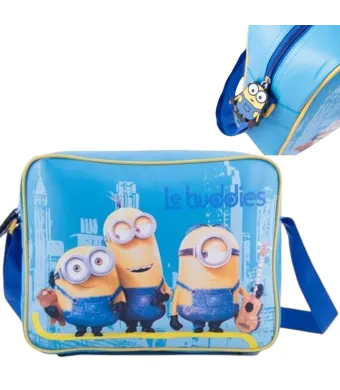 Ghiozdan Minions 29x37x11cm cu Bretea si Fermoar Engros