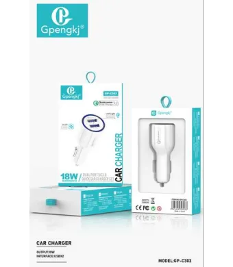Incarcator auto Engros 18 W, dublu