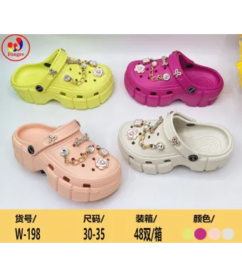 Papuci Engros pentru copii, stil crocs, cu model, mix culori
