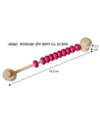 Numaratoare modulara lemn set 10 buc Engros