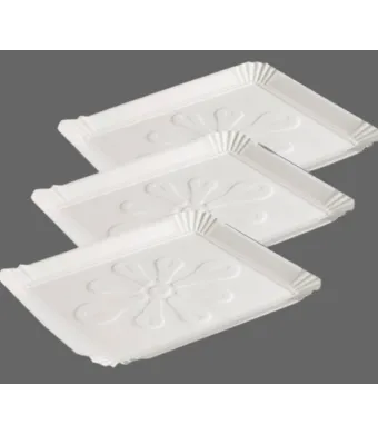 Tavite carton T10, 19.5x23 cm, 100 buc/set unica folosinta - tava prăjituri/ preparate En-gross