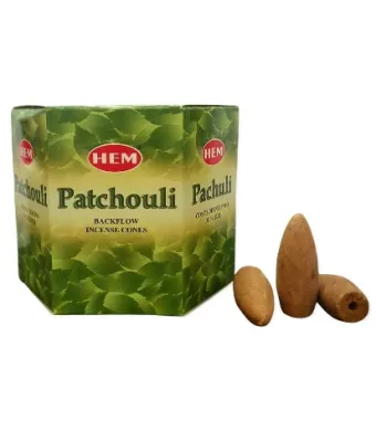 Conuri parfumate backflow 40buc Patchouli
