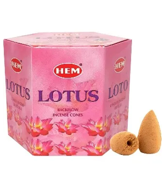 Conuri parfumate backflow 40buc LOTUS