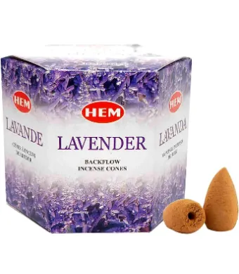 Conuri parfumate backflow 40buc LAVANDA