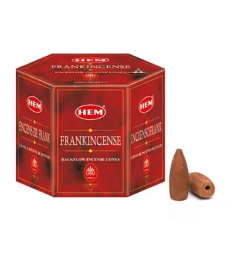 Conuri parfumate backflow 40buc FRANKINCENSE