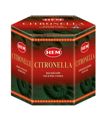 Conuri parfumate backflow 40buc CITRONELLA