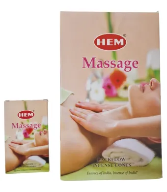 Conuri parfumate backflow Massage 12 buc/cutie
