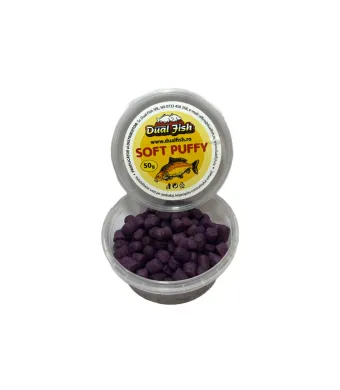 Puffy Soft, dimensiune medi, aroma de KRILL (MOV), 50 gr, Dual Fish Engros